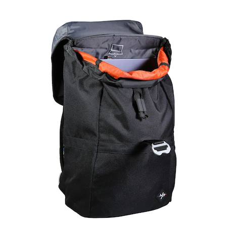 Sac à dos recyclé ordi usb typo Noir 3 - vertbaudet enfant 