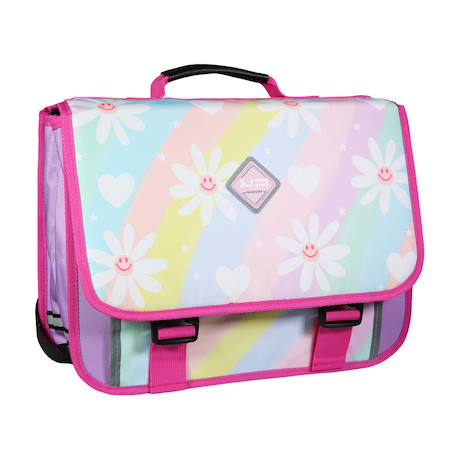 Cartable scolaire primaire wonderland Rose 2 - vertbaudet enfant 