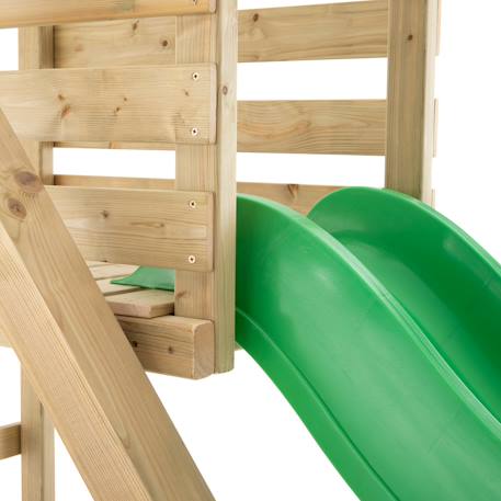 Portique balançoire et vis-à-vis aubépine bois h243cm Marron - bleu - vert 6 - vertbaudet enfant 