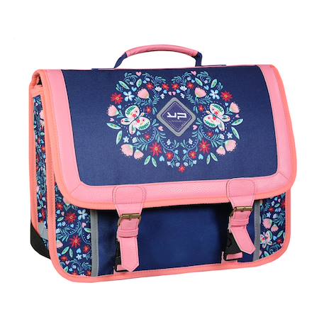 Cartable scolaire primaire folk Bleu 2 - vertbaudet enfant 
