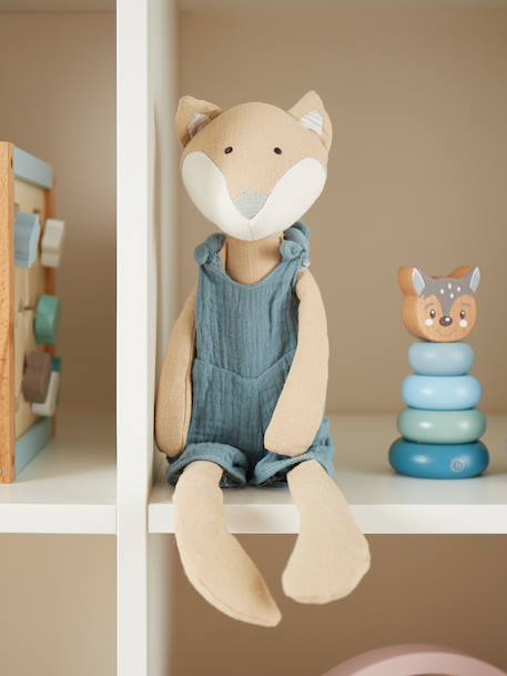 Peluche renard en coton et lin - 40 cm Renard 5 - vertbaudet enfant 