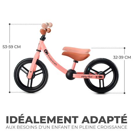 Draisienne enfant sans pédale dès 3 ans – guidon et selle réglables – modèle 2way next Bleu+Menthe+Noir+Rose+Vert 22 - vertbaudet enfant 