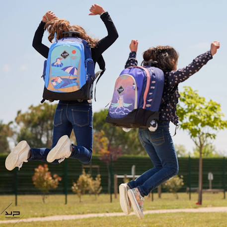 Sac à dos scolaire à roulettes  farniente Multicolore 2 - vertbaudet enfant 