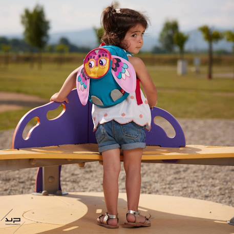 Sac goûter chouette Multicolore 2 - vertbaudet enfant 