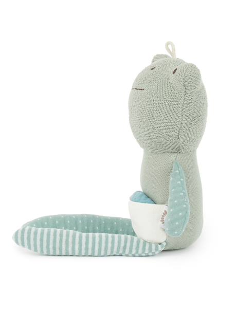 Peluche souris avec doudou, crocheté - 33 cm Grenouille+Lion 6 - vertbaudet enfant 