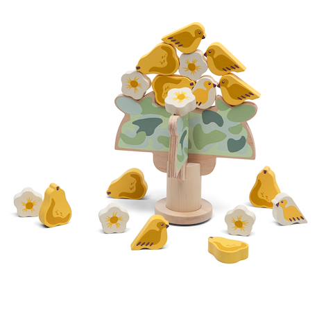 Jeu d'équilibre arbres et oiseaux Jaune 3 - vertbaudet enfant 