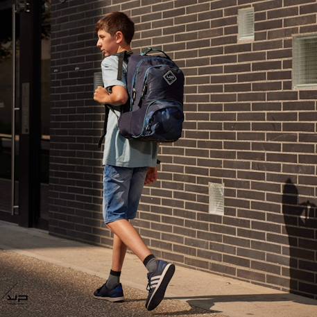 Sac à dos recyclé dos réglable moiré Noir 3 - vertbaudet enfant 