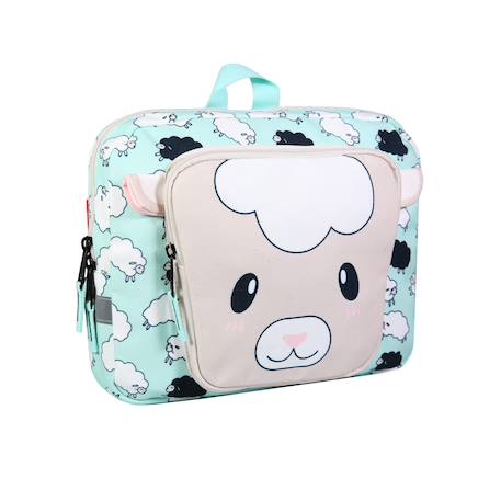 Sac goûter rectangulaire maternelle saute mouton Vert 2 - vertbaudet enfant 