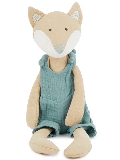 Peluche renard en coton et lin - 40 cm Renard 1 - vertbaudet enfant 