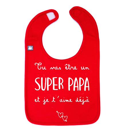 Pochette surprise annonce de grossesse -  tu vas être un super papa Rouge 2 - vertbaudet enfant 