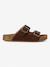 Sandales sunny enfant en cuir vegan Beige+Brun+Violet 7 - vertbaudet enfant 