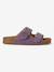 Sandales sunny enfant en cuir vegan Beige+Brun+Violet 11 - vertbaudet enfant 