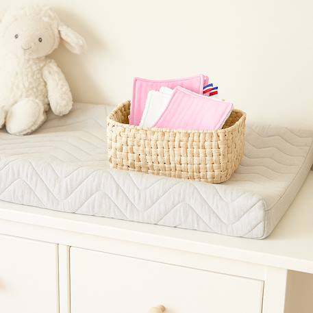 Lingettes lavables en coton bio Rose+Vert 3 - vertbaudet enfant 