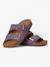 Sandales sunny enfant en cuir vegan Beige+Brun+Violet 13 - vertbaudet enfant 