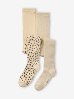 -Lot de 2 paires de collants fille