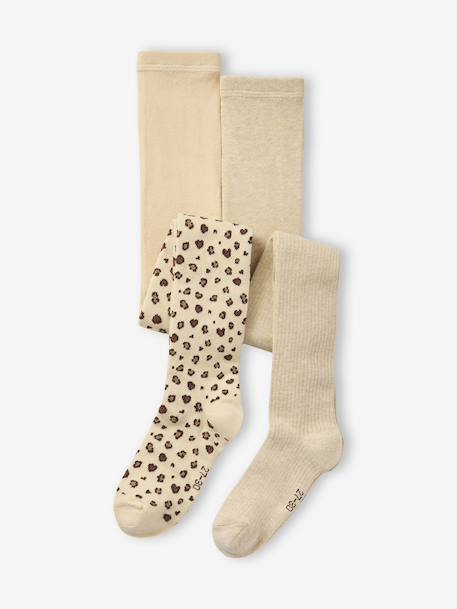 Lot de 2 paires de collants fille Assortis 1 - vertbaudet enfant 
