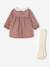Ensemble naissance robe en velours + collants blush 2 - vertbaudet enfant 