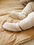 Ensemble 3 pièces naissance en tricot pull + pantalon + chaussettes beige chiné 12 - vertbaudet enfant 