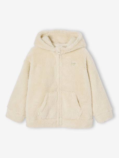 Gilet cocooning nuit Fille écru 1 - vertbaudet enfant 