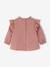 Blouse volantée bébé en tissu flammé beige clair+bleu ciel+vieux rose 11 - vertbaudet enfant 