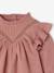 Blouse volantée bébé en tissu flammé beige clair+bleu ciel+vieux rose 12 - vertbaudet enfant 