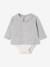Lot de 2 bodies naissance 2 en 1 gris chiné 3 - vertbaudet enfant 