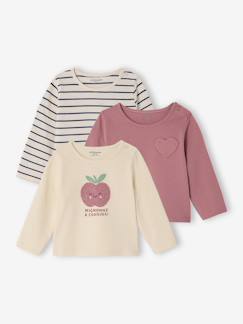 -Lot de 3 T-shirts Basics bébé manches longues