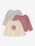 Lot de 3 T-shirts Basics bébé manches longues vieux rose 1 - vertbaudet enfant 