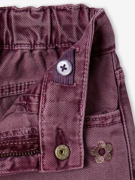 Pantalon fille large couleur pivoine+prune+rose+vert+vert de gris 10 - vertbaudet enfant 