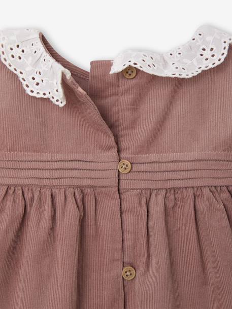 Ensemble naissance robe en velours + collants blush 4 - vertbaudet enfant 