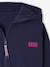 Sweat court zippé fille marine+rose 3 - vertbaudet enfant 