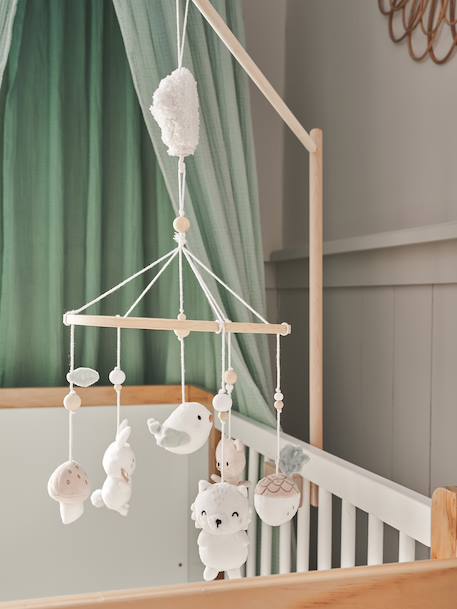 Mobile musical DANS LES BOIS vert sauge 1 - vertbaudet enfant 