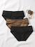 Lot 3 culottes de grossesse noir + léopard 1 - vertbaudet enfant 