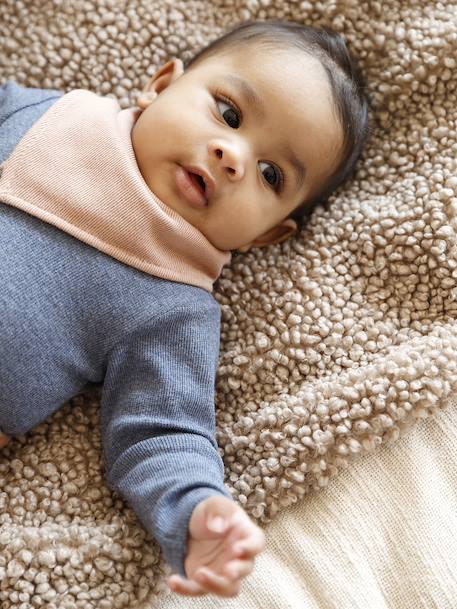 Ensemble 3 pièces naissance body + pantalon + foulard camel 9 - vertbaudet enfant 