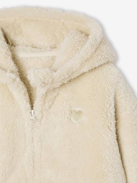 Gilet cocooning nuit Fille écru 3 - vertbaudet enfant 