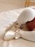 Chaussons élastiqués en cuir souple bébé or+rose 7 - vertbaudet enfant 