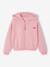 Sweat court zippé fille marine+rose 4 - vertbaudet enfant 