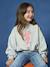 Sweat fillle détail glitter forme raccourcie gris chiné 1 - vertbaudet enfant 