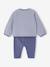 Ensemble naissance molletonné gilet + pantalon bleu+écru 4 - vertbaudet enfant 
