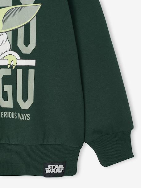 Sweat-shirt Star Wars Grogu garçon vert sapin 3 - vertbaudet enfant 