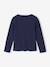 T-shirt en côtes fille manches longues marine+violine 2 - vertbaudet enfant 