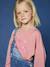 Tee-shirt fille cropped message sequins manches longues rose 1 - vertbaudet enfant 