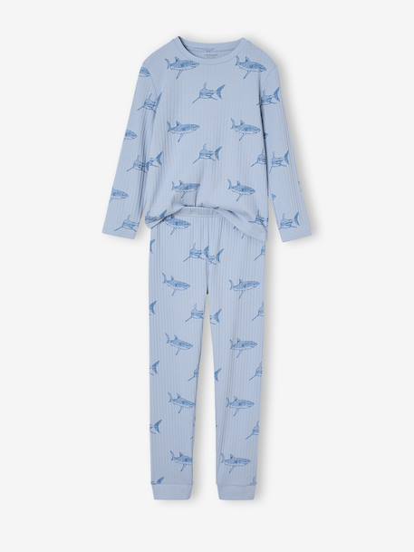 Lot de 2 pyjamas garçon requin marine 2 - vertbaudet enfant 