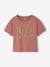 T-shirt animation en sequins réversibles fille manches courtes bois de rose+écru 1 - vertbaudet enfant 
