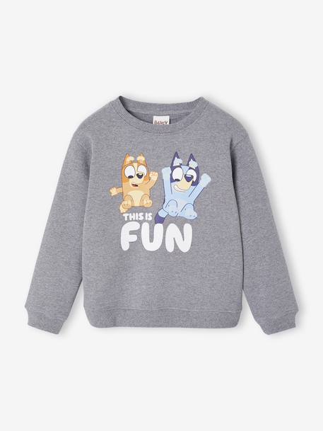 Sweat Bluey mixte gris chiné 1 - vertbaudet enfant 