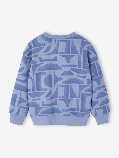 Sweat garçon motif graphique bleu imprimé 3 - vertbaudet enfant 