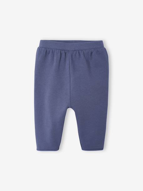 Ensemble naissance molletonné gilet + pantalon bleu+écru 3 - vertbaudet enfant 