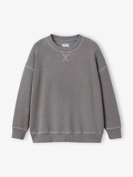 Lot 2 de sweats garçon unis col rond caramel 7 - vertbaudet enfant 