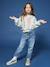 Sweat fillle détail glitter forme raccourcie gris chiné 5 - vertbaudet enfant 
