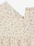 Robe fille gaze de coton imprimée fleurs écru 6 - vertbaudet enfant 